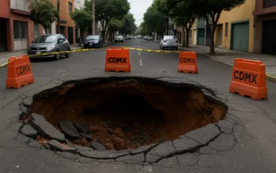 Socavones obligan a la CDMX a declarar emergencia en nueve alcaldías