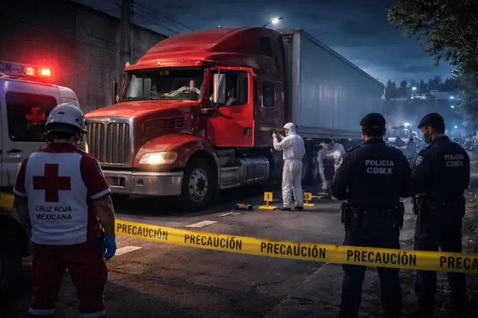 hombre sin vida en Industrial Vallejo